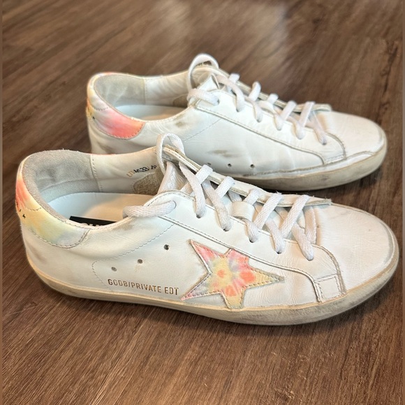 Golden Goose Superstar Tie Dye Low Top Sneaker. Size 37
